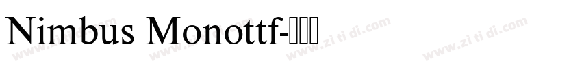 Nimbus Monottf字体转换